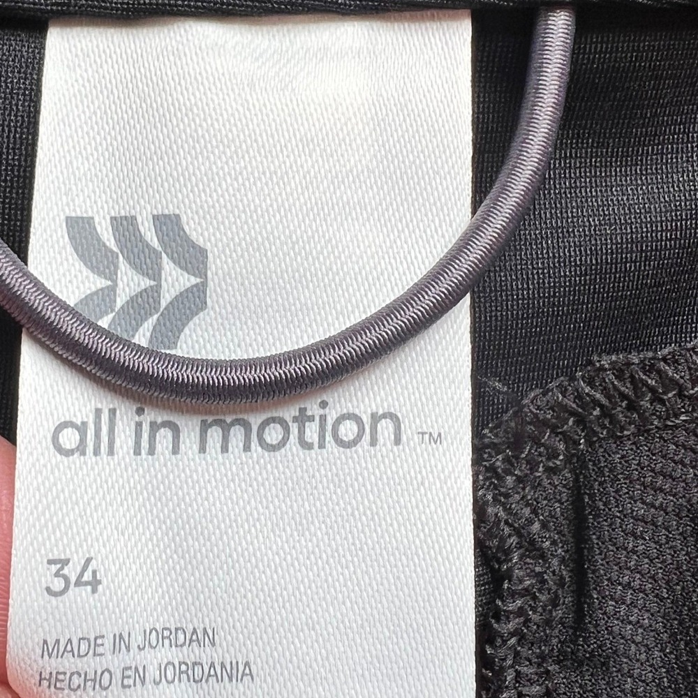 All in Motion Mens Golf Shorts Black Size 34 Recycled Polyester Stretch New - Picture 5 of 6